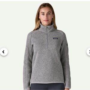 Women’s Patagonia 1/4 zip better sweater pullover large Fleece Jacket